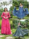 KA 1128 Bandhani Printed Navaratri Special Designer Gown Wholesale Shop In Surat
